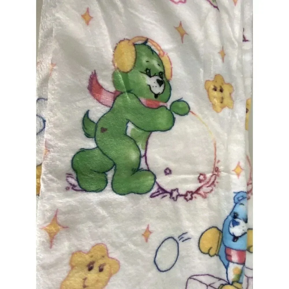 Care Bears Christmas Winter Snowball Fight  Soft Throw Blanket 50” X 70” NEW‎